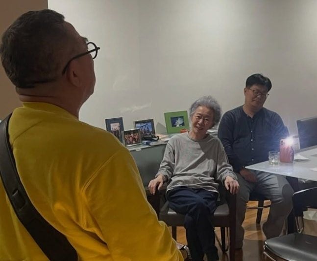 윤여정 팔순 파티 현장