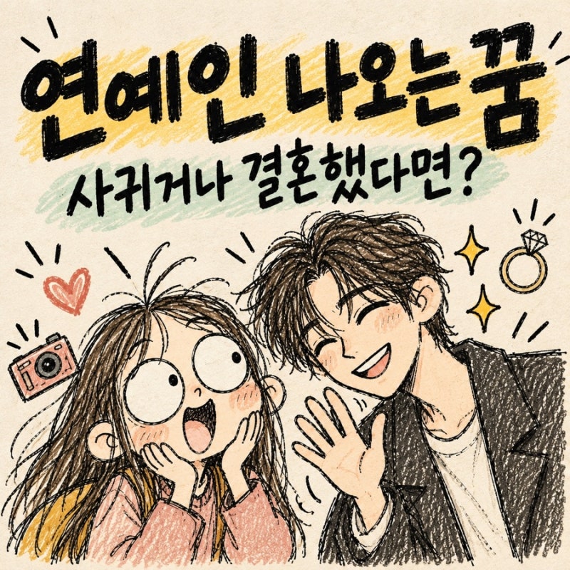 연예인 나오는 꿈, 사귀거나 결혼까지 했다면? 상황별 꿈해몽