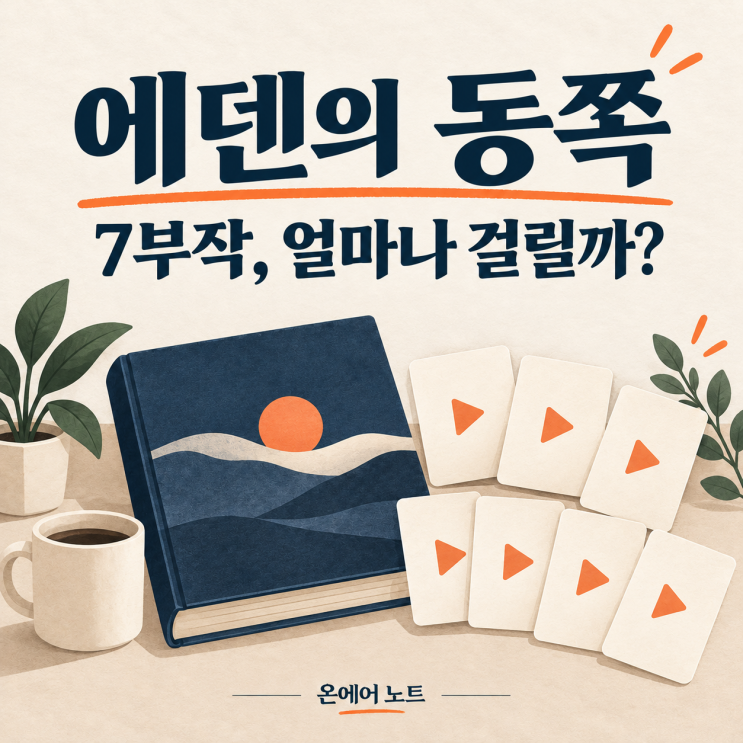 [<b>에덴의 동쪽</b>] <b>넷플릭스</b> 7부작, 전편 시청 시간과 한국어 자막