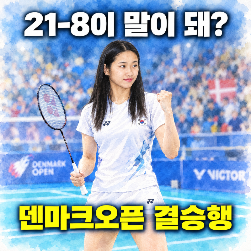 "21-8이 말이 돼?" 안세영이 전 세계챔피언에게 꺼낸 스코어 | 덴마크오픈 결승행