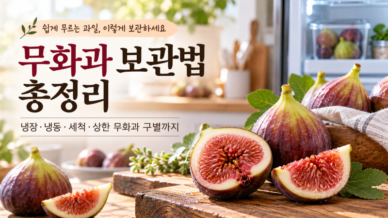 무화과 보관법 총정리｜냉장·냉동 보관 기간부터 씻는 법, 상한 무화과 구별까지
