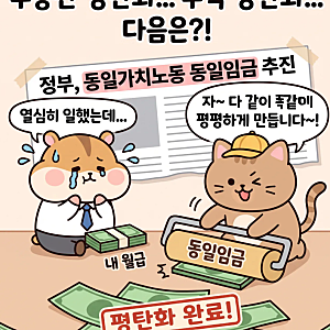 정부가 월급까지 평탄화한다고? 동일노동 동일임금 추진, 내 연봉도 달라질까?