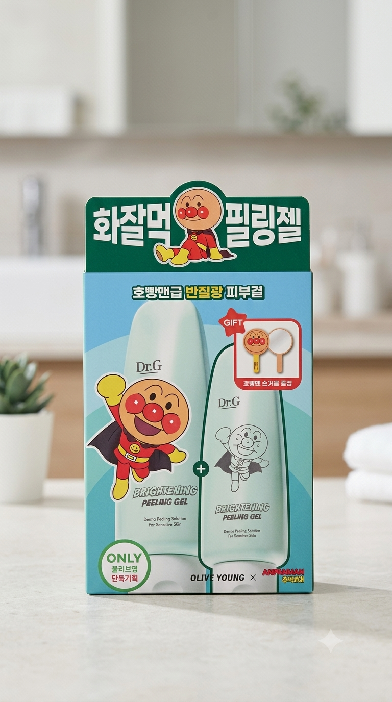 올리브영에서 또 만난 '닥터지 필링젤', 호빵맨 반질광까지?