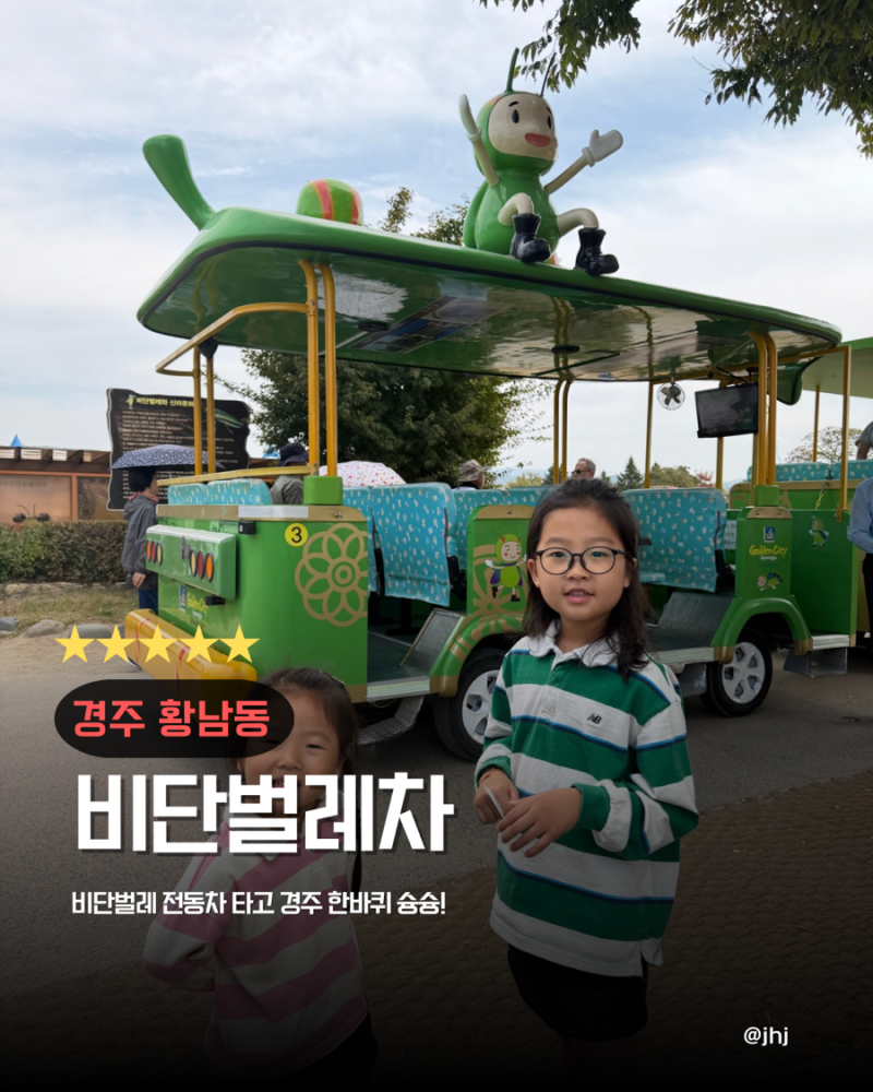 경주 비단벌레차 예약 꿀팁 및 탑승후기