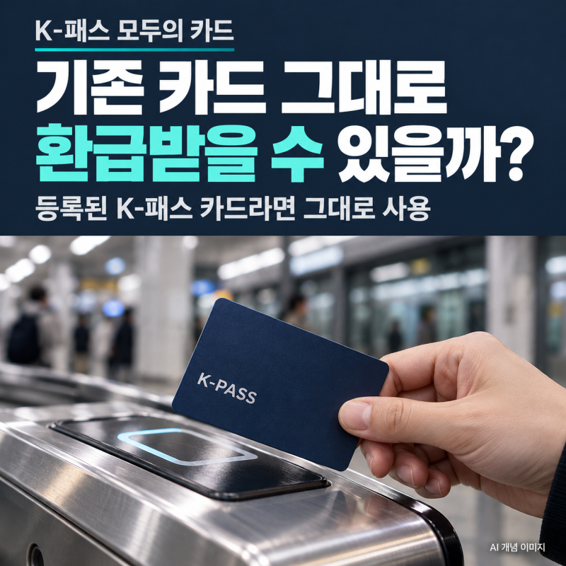 K-패스 모두의 카드, 기존 카드 그대로 써도 환급될까?