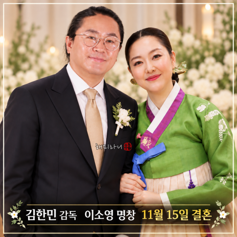 명랑 감독 김한민 이소영 결혼 15살 연하 예비신부 누구? 알고보니 판소리 명창 나이 프로필