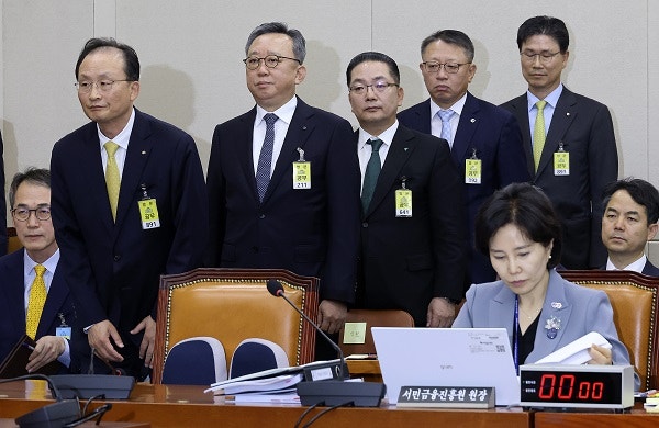 5대 은행장, '해킹 국감'서 줄줄이 사과…"재발 막겠다"
