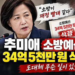 추미애 소방예산 34억 5천만 원 삭감 논란, 도대체 무슨 일이 있었나?