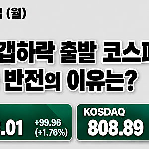 3% 갭하락 출발 코스피, 상승 반전의 이유는?