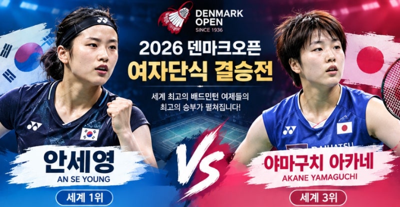 안세영 덴마크오픈 우승! 야마구치 꺾고 2연패·발목 부상 투혼 44연승·통산 47회 최다 우승 ....
