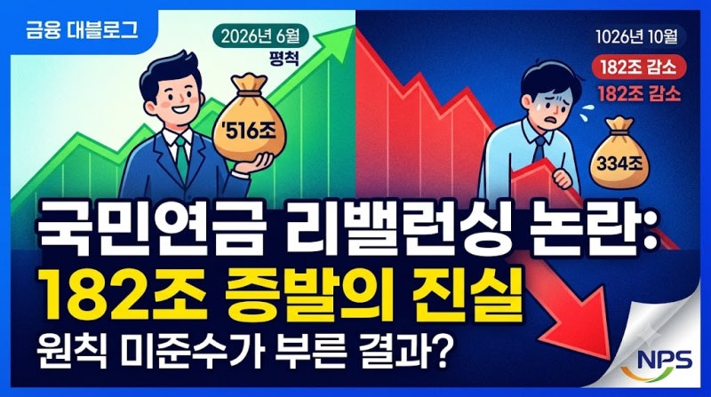 [경제] 코스피 폭락과 국민연금의 '리밸런싱' 논란: 원칙을 잃은 기금운용이 만든 결과?