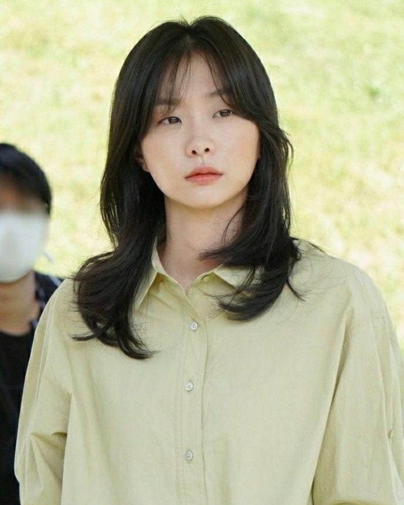 김다미 중단발레이어드컷 유키니언경산본점 레이어드C컬펌 경산미용실