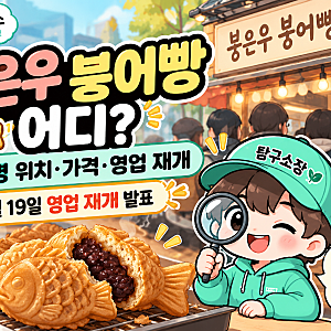 붕은우 인스타 어디? 광명 붕어빵 위치·가격·영업 재개 총정리