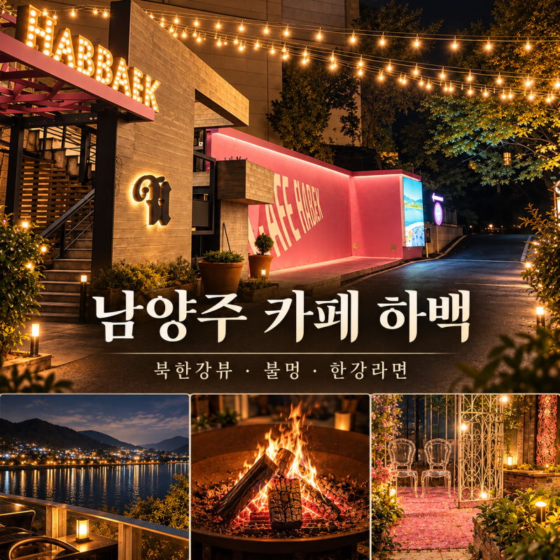 남양주 심야카페 하백｜북한강뷰 보며 한강라면 먹는 드라이브 코스