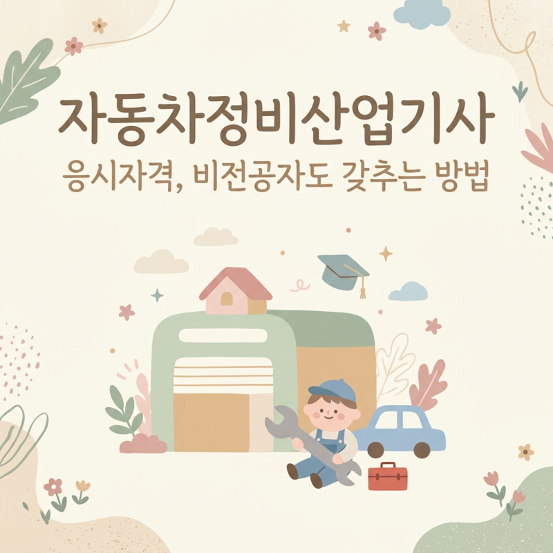 자동차정비산업기사 응시자격, 비전공자도 갖추는 방법