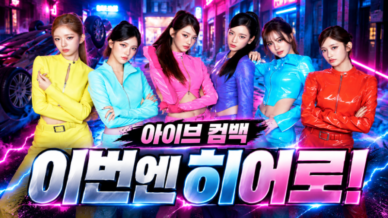 아이브 신곡 ‘룩스 캔 킬’ 오늘 공개, 걸 히어로 변신 통할까
