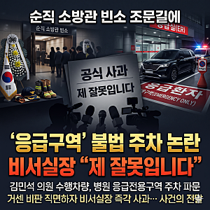 "응급실 앞 막은 특권 의전?" 김민석 대표 차량 주차 논란과 비서실장 해명