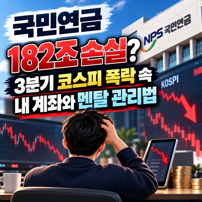 국민연금 182조 손실? 3분기 코스피 폭락 속 내 계좌와 멘탈 관리법