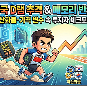 중국 D램 추격과 메모리 반도체 시장 전망: 국산화율·가격 변수 속 투자자 체크포인트