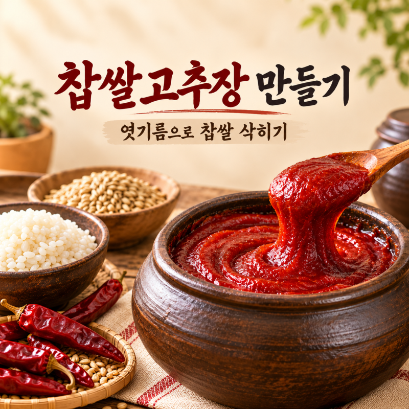 찹쌀고추장 만들기, 엿기름으로 찹쌀을 삭혀 담근 고추장