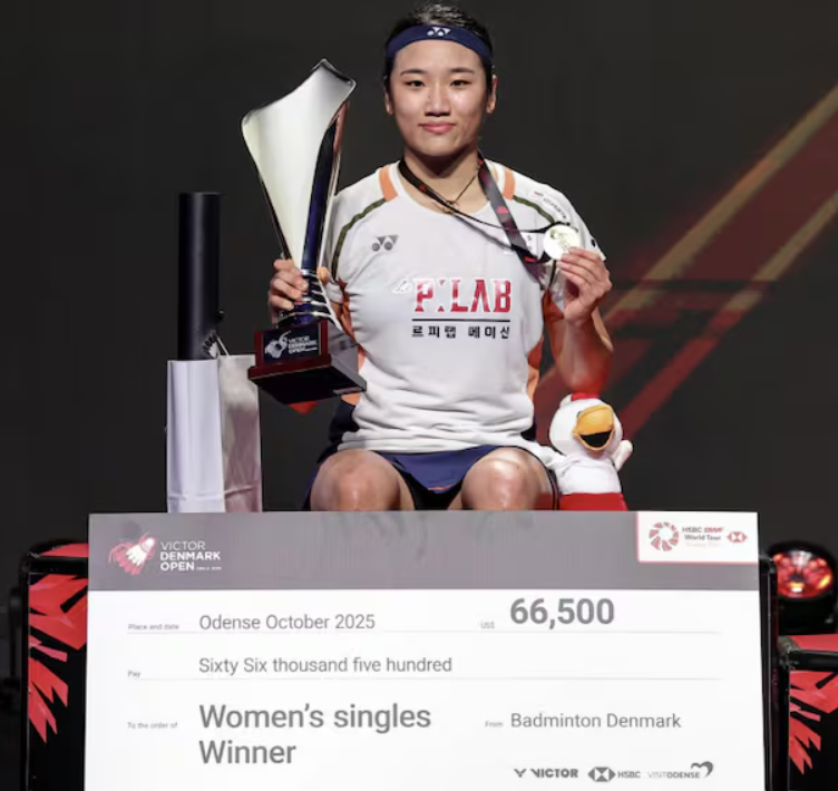 안세영, 덴마크 오픈 제패하며 통산 47승… BWF 여자 단식 역대 최다 우승 신기록