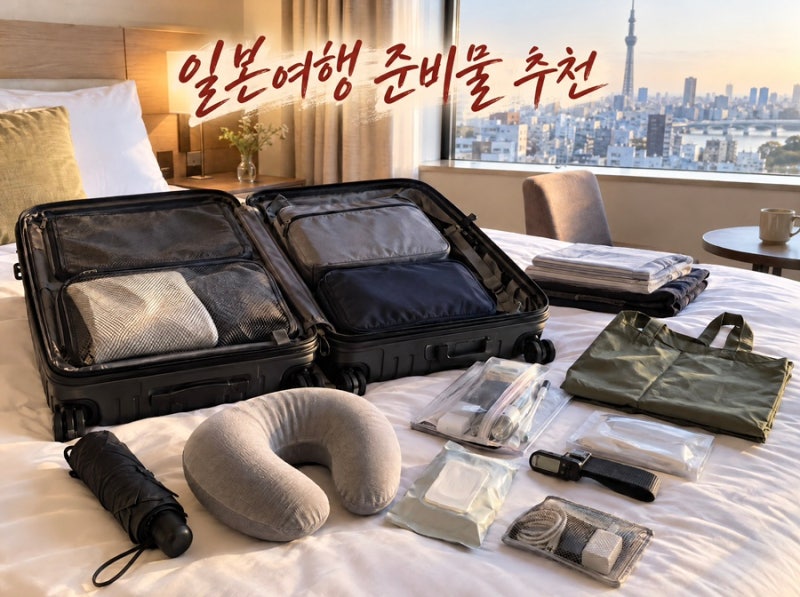 일본 여행 준비물 15가지 꼭 필요한 것과 없어도 되는 것