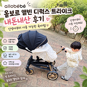 올보르 앨빈 디럭스 트라이크 내돈내산 후기｜신생아부터 사용 가능한 육아템 트라이크유모....
