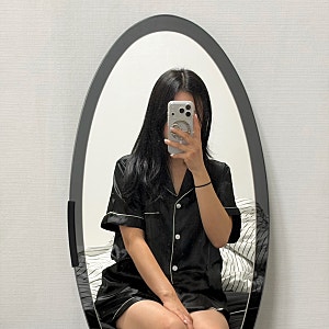 실크 반팔 잠옷 세트 홈웨어 추천, 피치테라피(Peach Therapy)