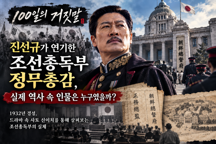 100일의 거짓말 진선규가 연기한 조선총독부 <b>정무총감</b>, 실제 역사 속....