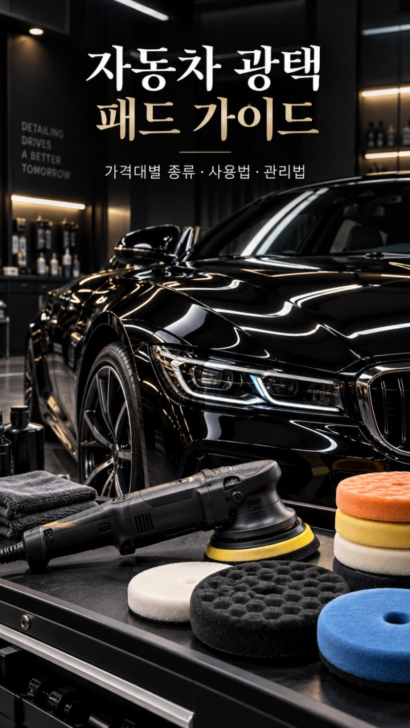 자동차 광택의 완성은 패드에서 시작된다｜가격대별 광택 패드 선택과 사용·관리 가이드