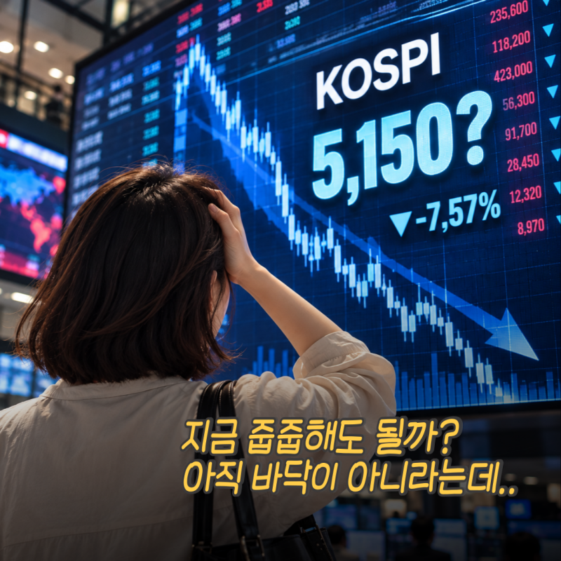 코스피 폭락 "줍줍 언제쯤?" 주식 매수 타이밍 5150선이 바닥?