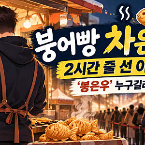 붕어빵 차은우 '붕은우' 누구길래? 2시간 줄 선 광명 붕어빵집, 영업 재개까지