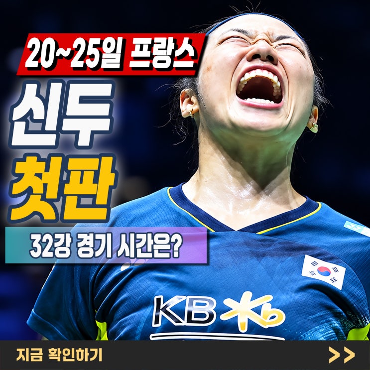 "<b>안세영</b> <b>경기</b>일정" 프랑스오픈 10월 20~25일 일정·32강 상대 총정리