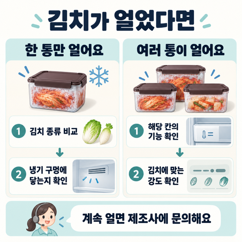 김치냉장고 온도 설정, 강·중·약은 어떻게 고를까요? 김치가 얼 때 확인할 것