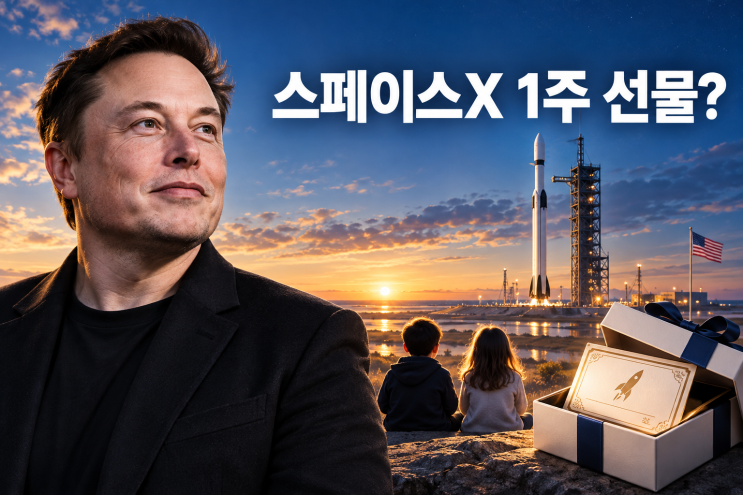 <b>스페이스X</b> 주식 <b>1주</b> 증여? 일론 <b>머스크</b> 약속으로 본 어린이 미국 주....