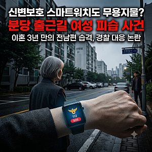 분당서 출근하러 나선 여성 흉기 피습…전남편 긴급 체포 …신변보호 받던 중 벌어진 비극, ....
