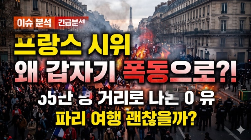 프랑스 시위 왜 갑자기 폭동으로 번졌나? 55만 명 거리로 나온 이유·파리 여행 영향은