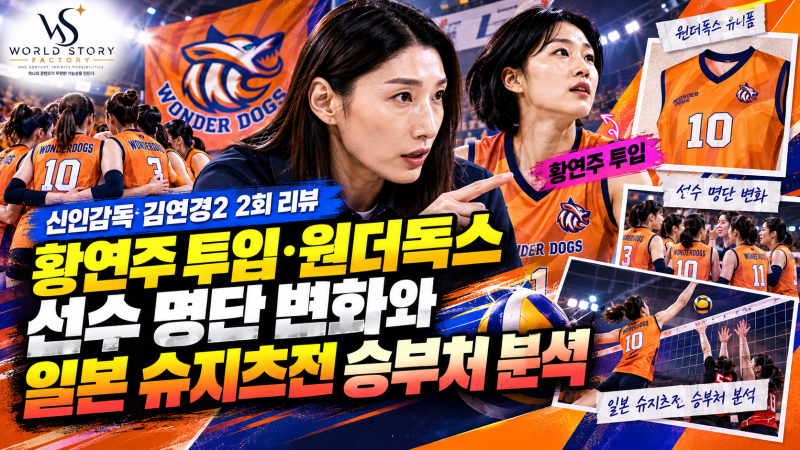 신인감독 김연경2 2회 리뷰｜황연주 투입·원더독스 선수 명단 변화와 일본 슈지츠전 승부처 ....