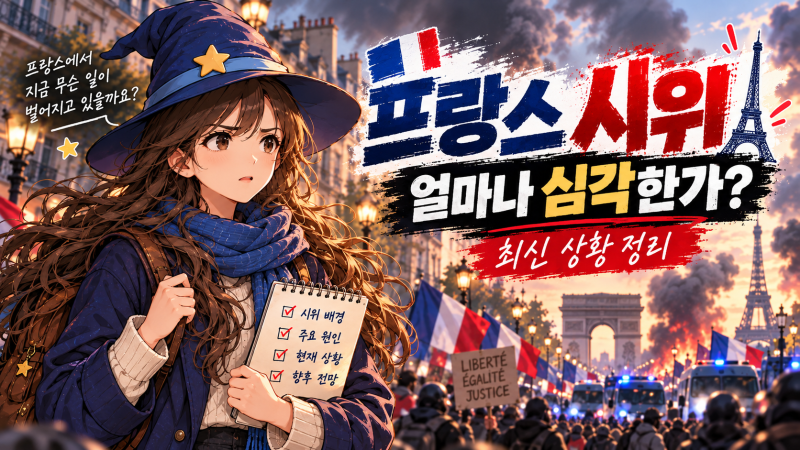2026 프랑스 시위, 얼마나 심각한 상황일까? 80만 명 거리로…방화·약탈·사망자까지 발생한 ....