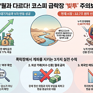 "이번에도 V자 반등하겠지?" 코스피 급락장 빚투, 7월 폭락장과 결정적으로 다른 3가지 이유 (f....