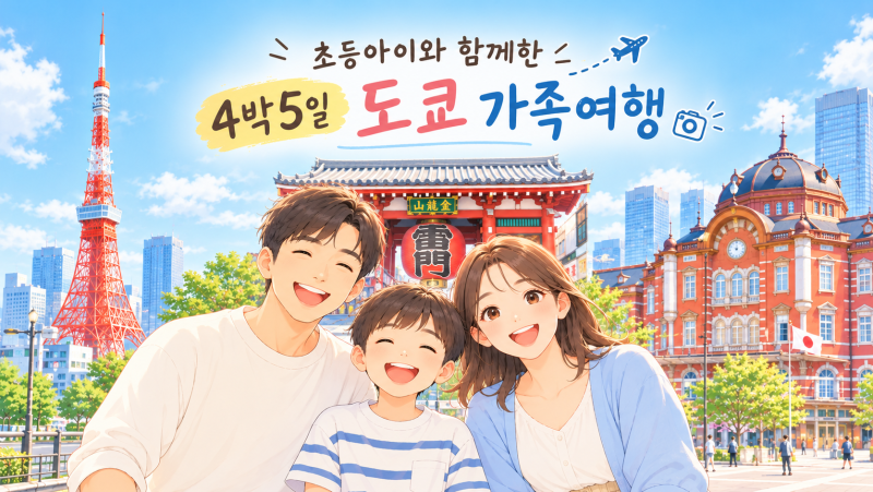 [도쿄 여행] 초등학생 아이와 함께한 4박 5일 도쿄여행 일정 정리 (아이 수준에 맞춰 준비한 ....