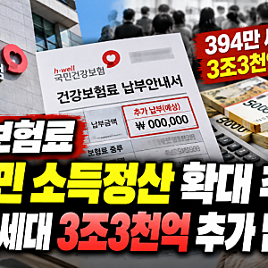 건강보험료 ‘전 국민 소득정산’ 확대 추진…394만 세대 3조3천억 추가 납부 추산