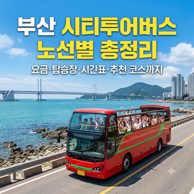 부산 시티투어버스 노선별 총정리｜예약·요금·탑승장위치·시간표·추천 코스까지 부산 현....