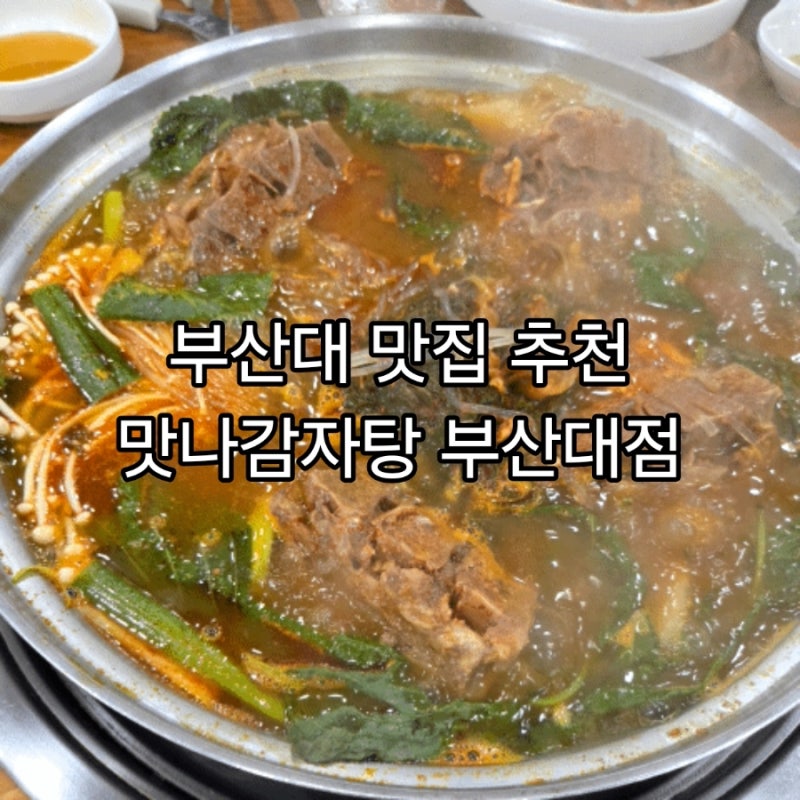 부산대맛집 추천 맛나감자탕 부산대점 식사 후기