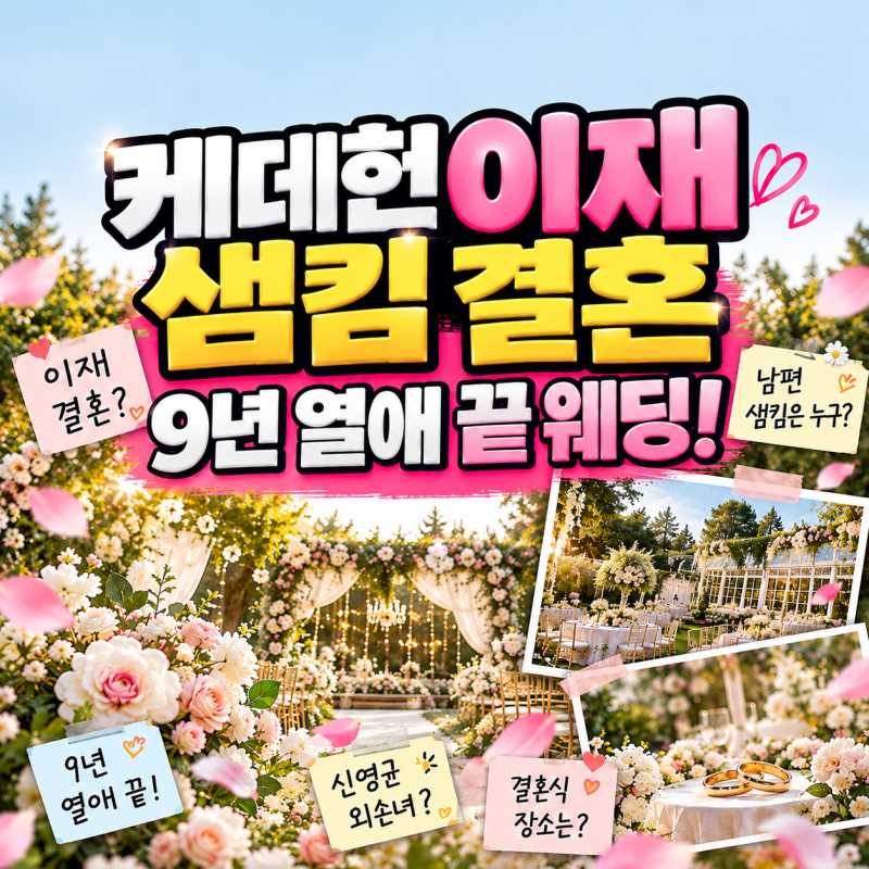 케데헌 이재 샘킴 결혼, 9년 열애 끝 깜짝 웨딩! 남편 사무엘 김·외조부 신영균 옛집 선택한 ....
