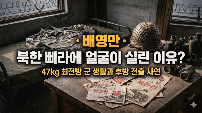배영만 북한 삐라에 얼굴이 실린 이유? 47kg 최전방 군 생활과 후방 전출 사연