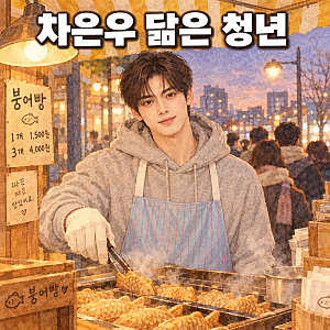 광명 붕은우 붕어빵 인기 이유 | 차은우 닮은 철산 청년 영업 재개, 위치·웨이팅·가격 총정....