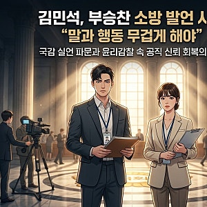 김민석, 부승찬 소방 발언 사과 말과 행동 무겁게 해야