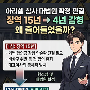 [아리셀 참사 대법원 확정] 징역 15년에서 4년으로 감형된 이유 (중대재해처벌법 분석)