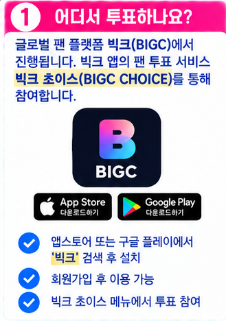 더쇼 1위 투표와 팬픽캠 투표 방법 정리